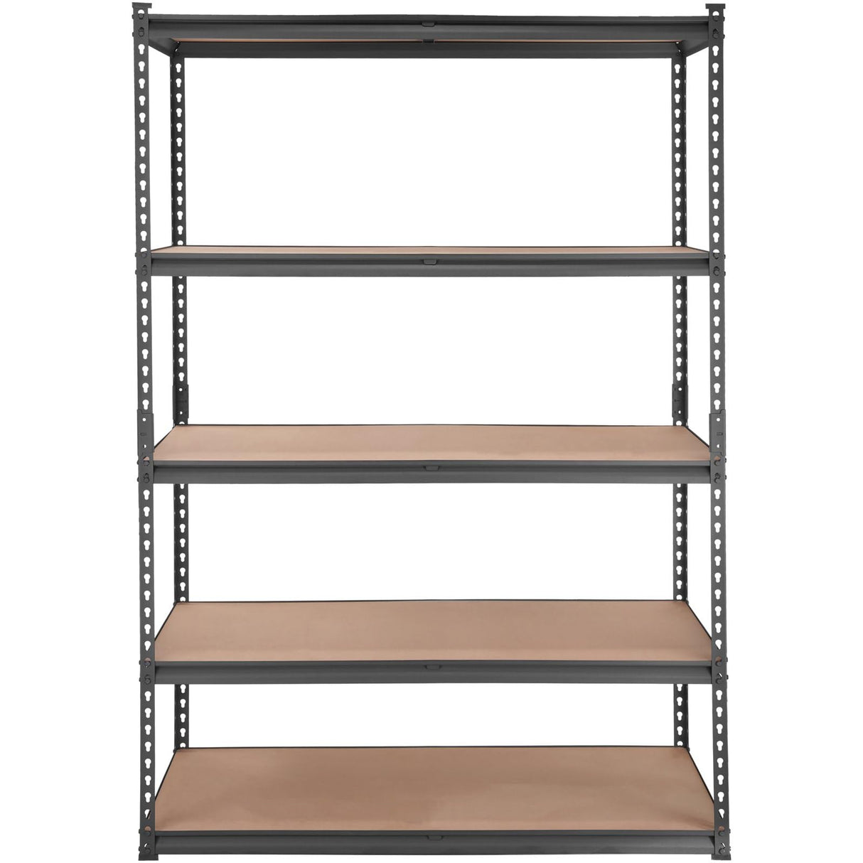 5 Tier Adjustable Storage Shelving Unit Heavy Duty Metal Organizer Rack with 2000 lbs 18" D x 48" W x 72" H Utility Shelf for Garage Kitchen Pantry Basement Bathroom Laundry Split into Two Racks WZONICE98
