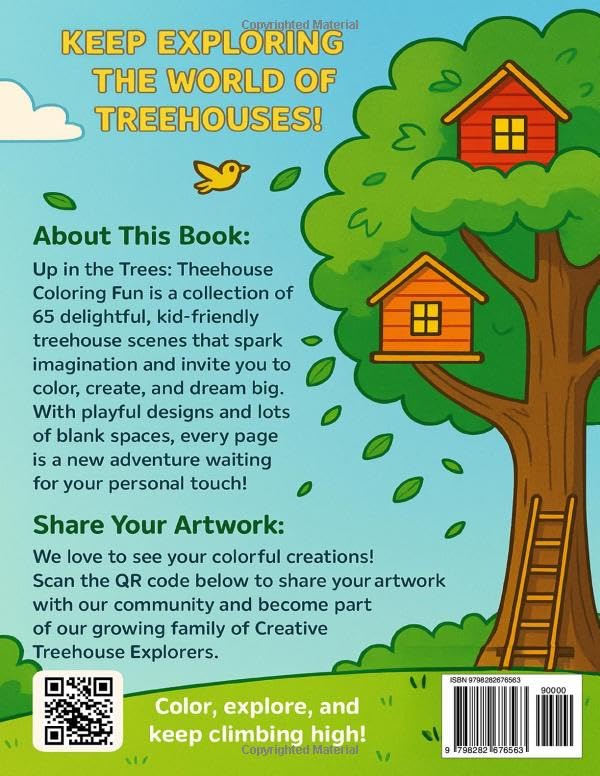 Up in the Trees: Treehouse Coloring Fun WoodArtSupply