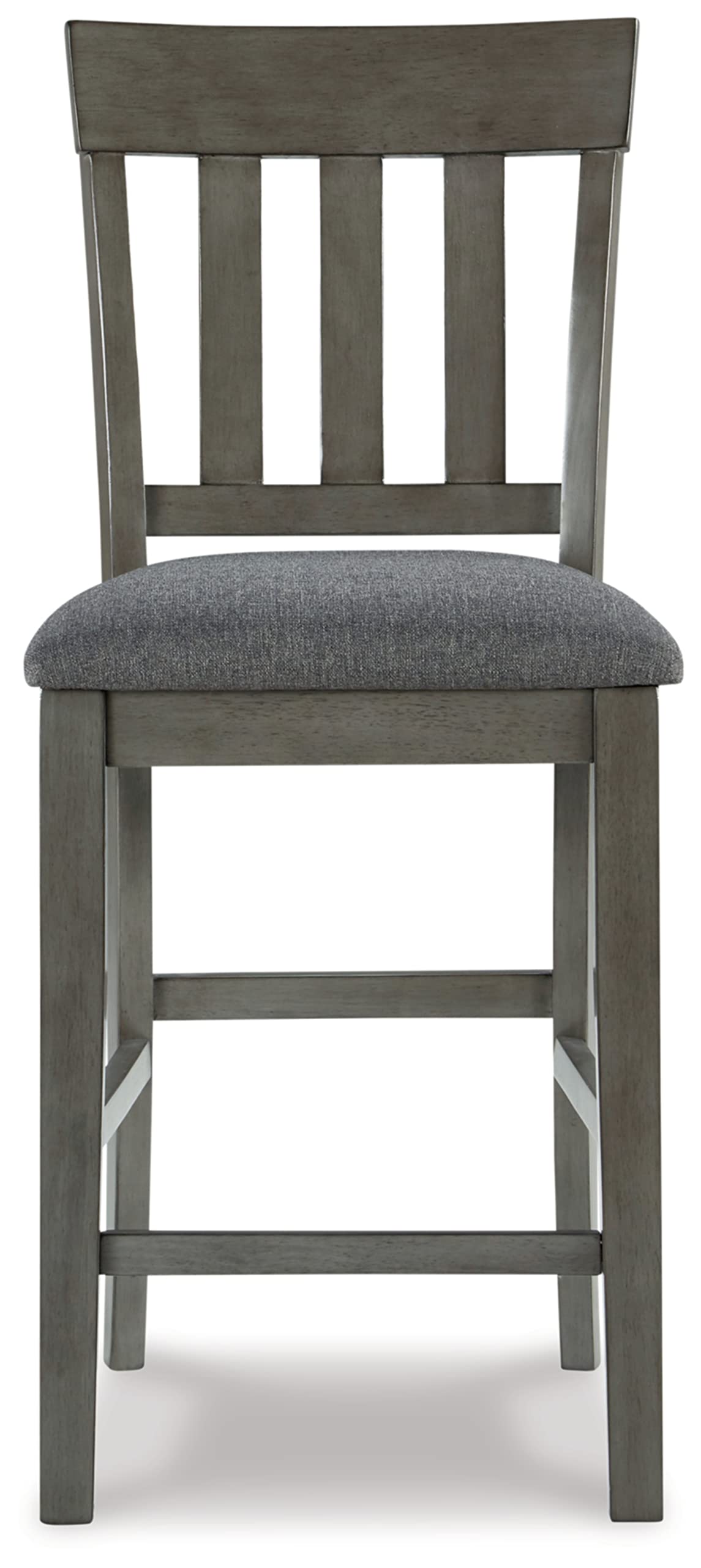 Signature Design by Ashley Hallanden Modern Farmhouse 25.75" Counter Height Upholstered Barstool, Set of 2, Dark Gray Signature Design by Ashley