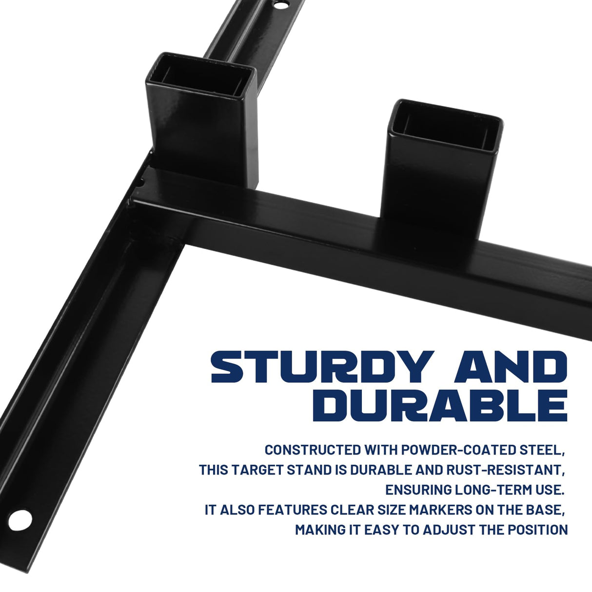 Highwild Adjustable Target Stand Base for Paper Shooting Targets Cardboard Silhouette - H Shape - USPSA/IPSC - IDPA Practice - Upgraded Version (1 Highwild