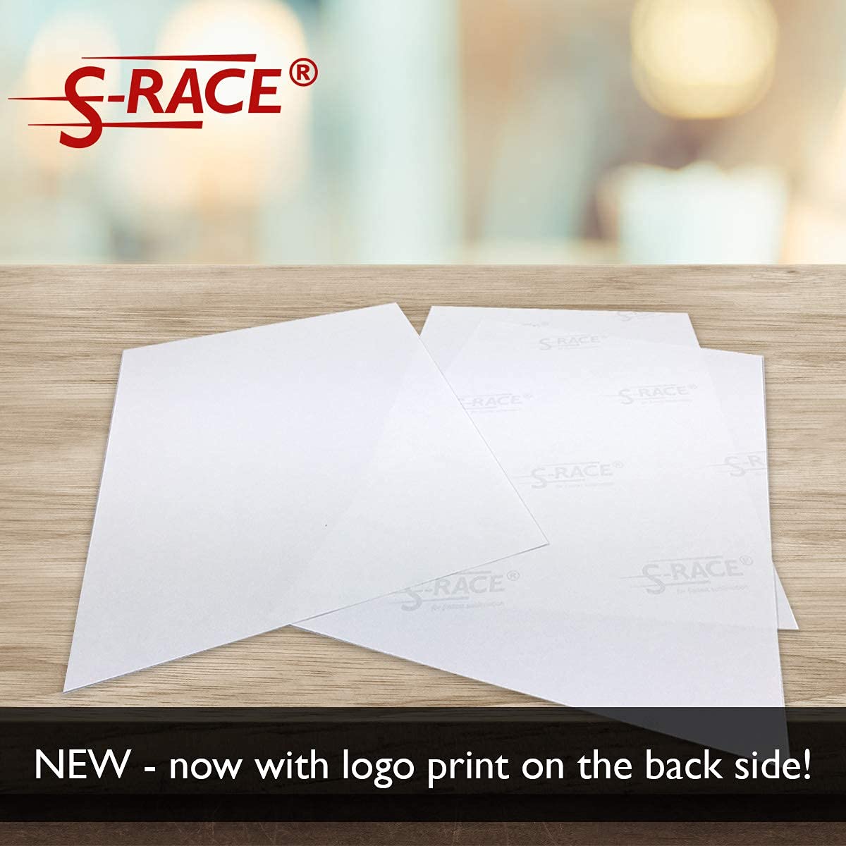 S-RACE Sublimation Paper 8.5 x 11 inch, 100 Sheets - For Printers With Sublimation Inks, e.g. compatible with Epson, Sawgrass, Ricoh etc. - Fast Drying, Smear-Proof, Vibrant Colors S-RACE