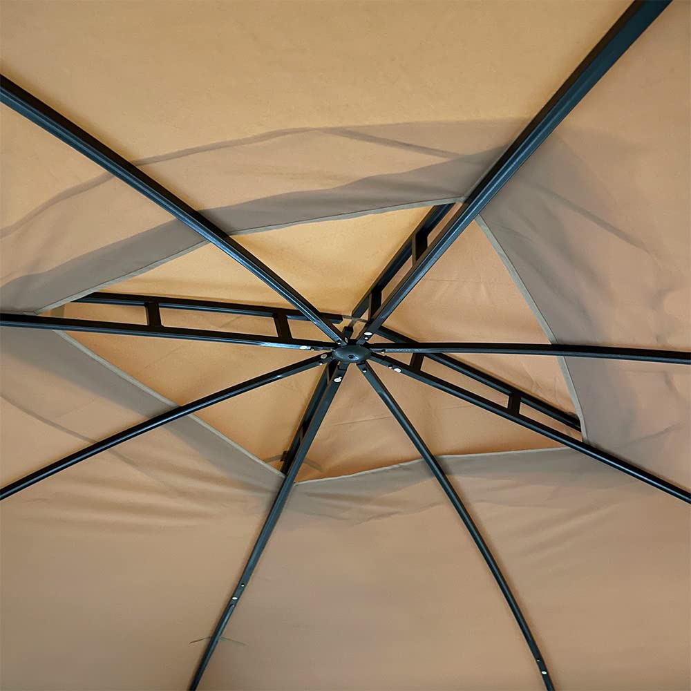 Garden Winds Replacement Canopy Top Cover Compatible with The ABC Canopy AWGH-HD10x12 Gazebo - Riplock 350 Garden Winds