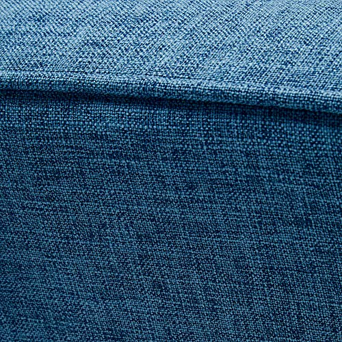 Christopher Knight Home Macedonia Mid Century Modern Tufted Back Fabric Recliner (Muted Blue). GDFStudio