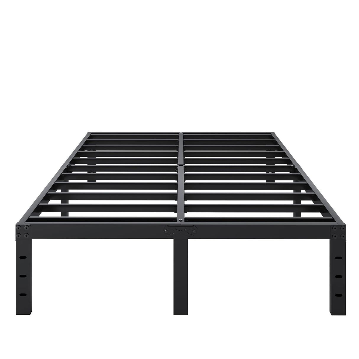 SHLAND Full Size Bed Frame, 14 Inch Heavy Duty Metal Platform Bed Frame No Box Spring Needed, Storage Space, No Noise, Easy Assembly SHLAND