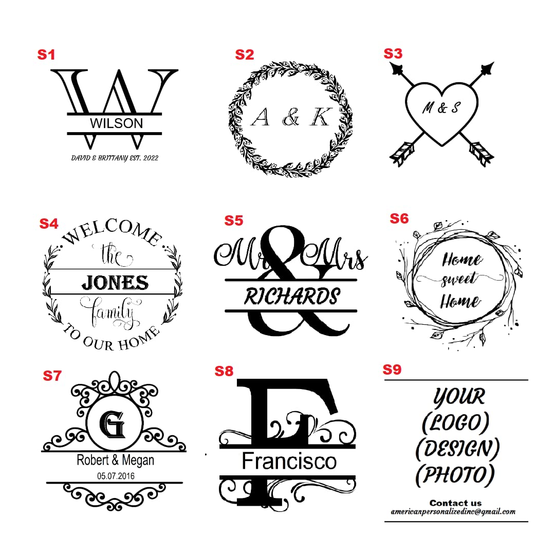 Custom Engraved Coasters | Personalized Leather Coaster | Set of 6 | Drink Coasters with Holder | Laser Engraved | Tabletop Protection | Gift for Couples (Round 4", Dark Brown w/Black) AMERICAN PERSONALIZED