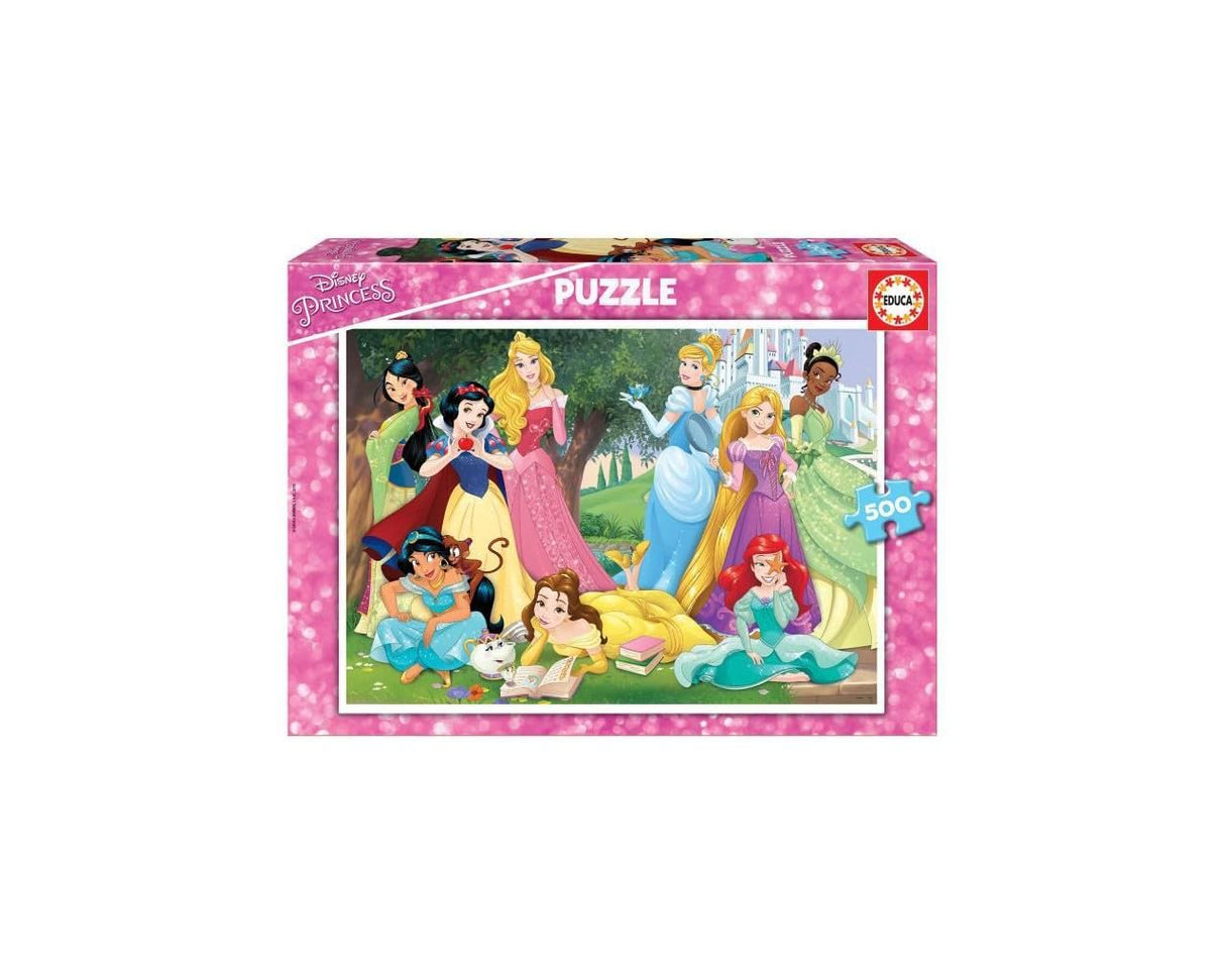 Educa - 500 Piece Jigsaw Puzzle for Kids and Adults | Disney Princess. Includes Fix Puzzle Tail to Hang Once Assembly is Complete. Ages 11+ (17723) Educa