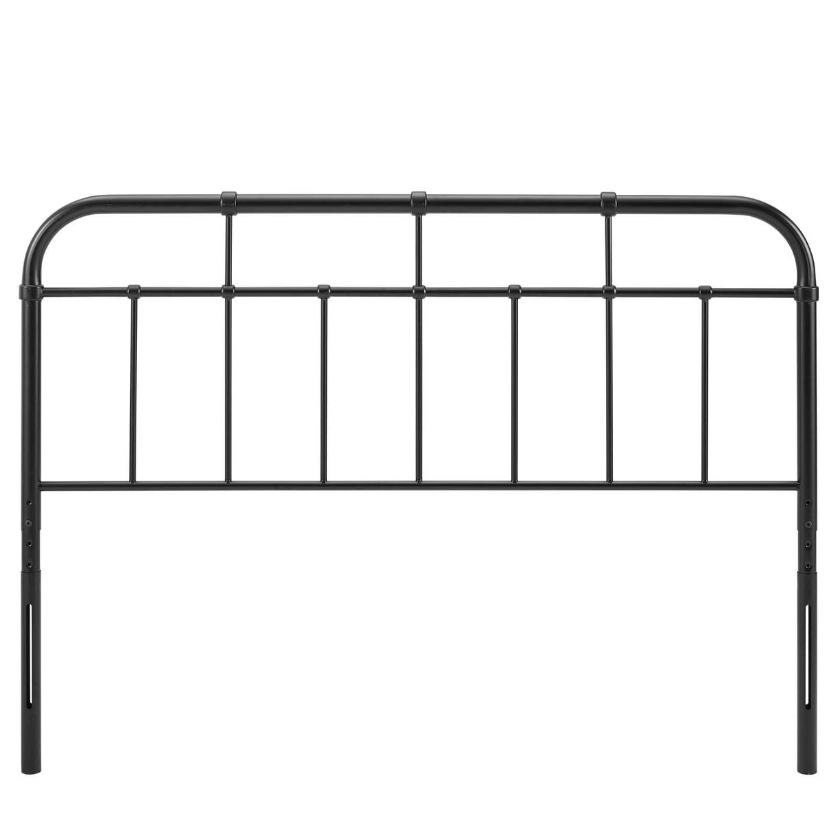 Modway Alessia Modern Farmhouse Metal Queen Headboard in Black Modway