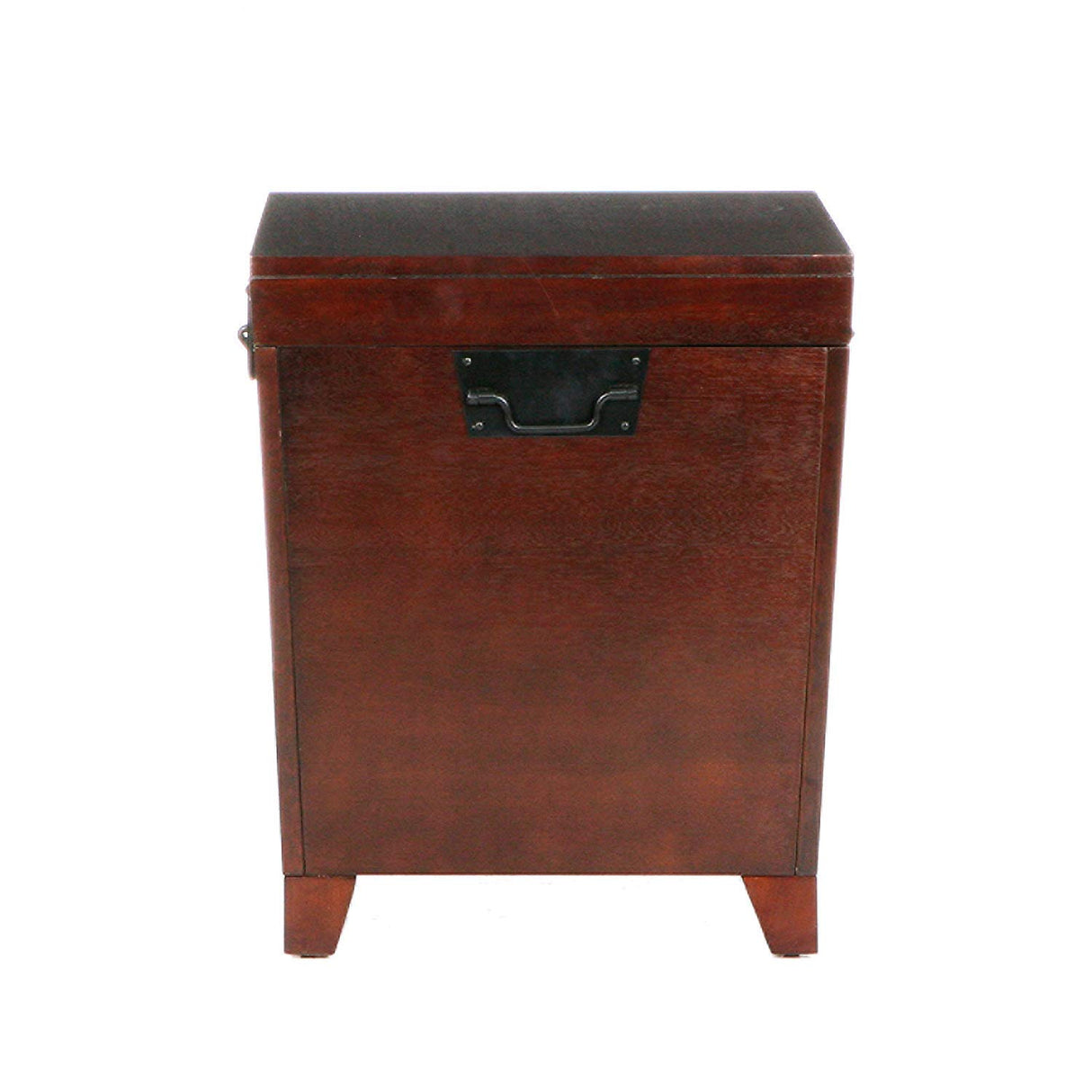 SEI Furniture Pyramid Storage Trunk End Table, Espresso SEI Furniture