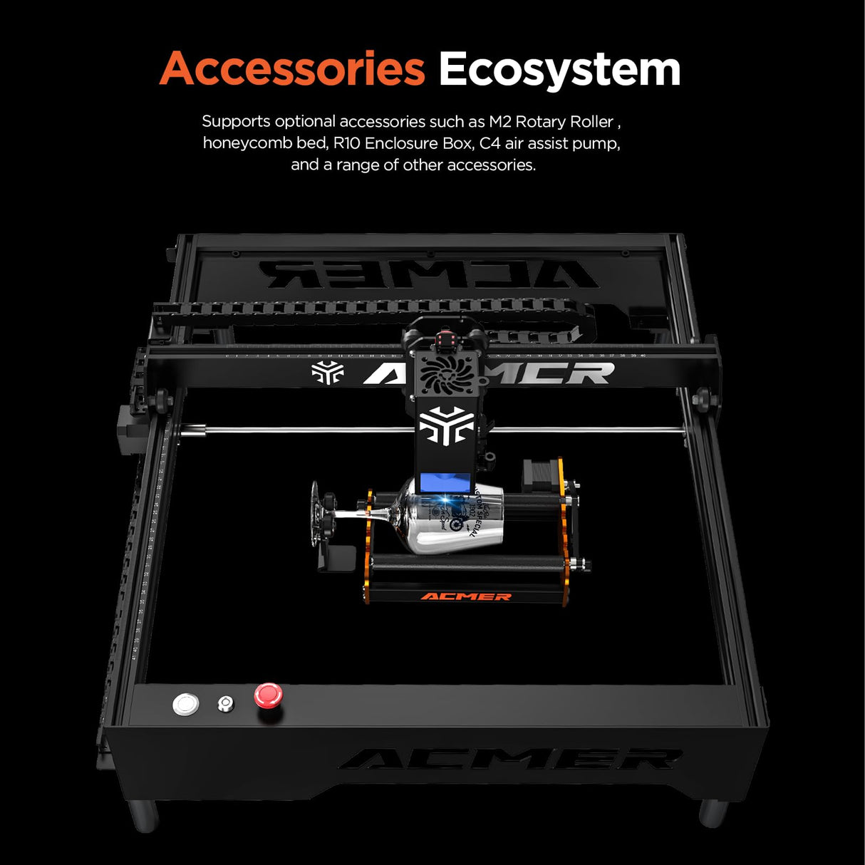 P1 Laser Engraver, 20W Output Laser Cutter, 130W Laser Engraving Machine, DIY CNC Laser Cutter and Engraver Machine for Wood, Metal, Acrylic, Leather etc. ACMER