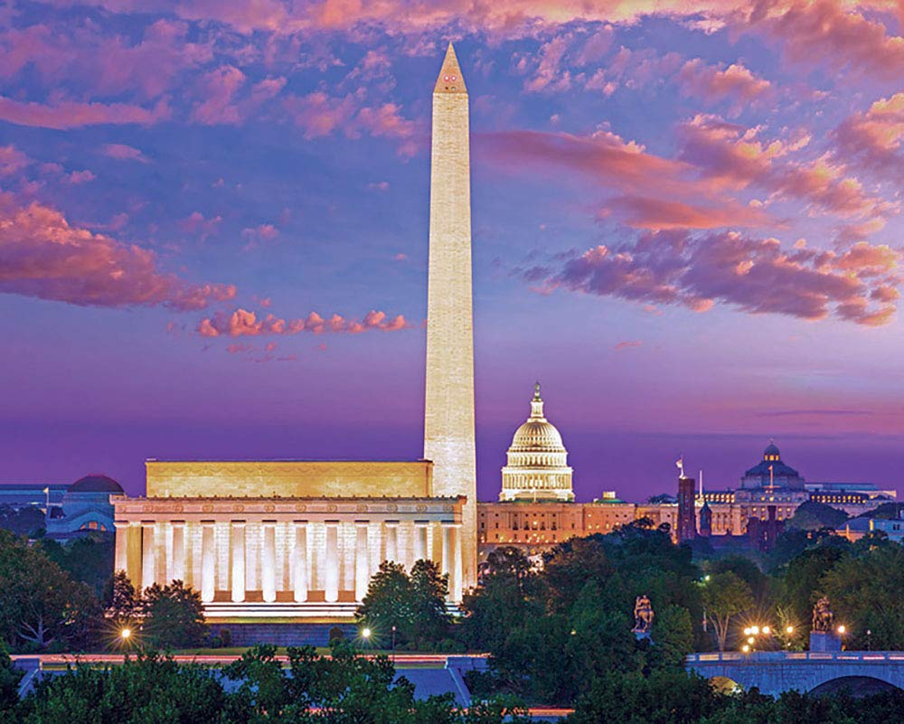 Washington, D.C. - 1000pc Jigsaw Puzzle by Pigment & Hue Pigment & Hue