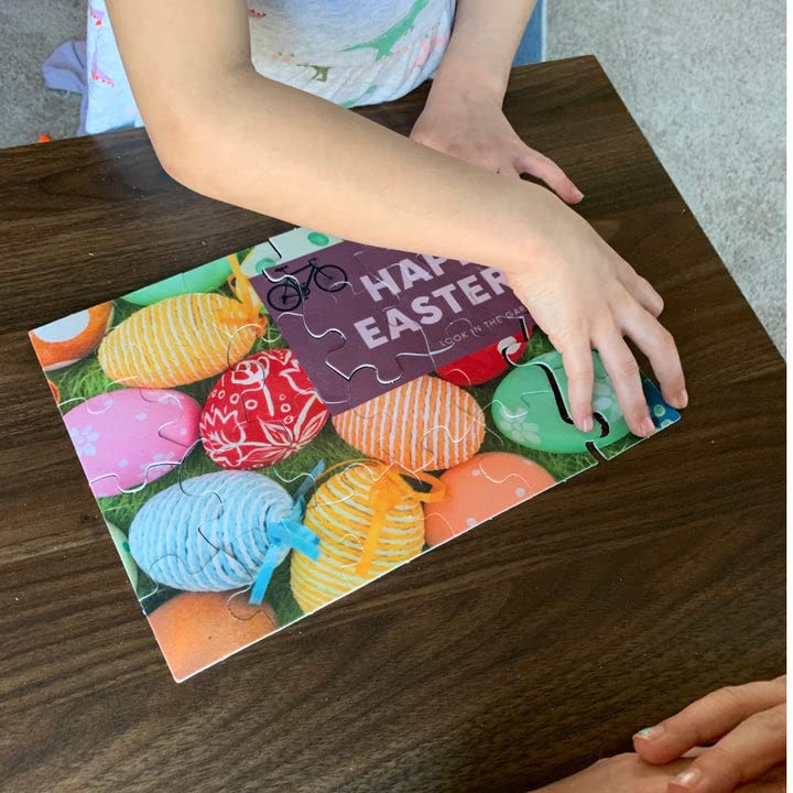 NuFun Activities DIY Transfer Puzzle Maker Kit - Blank White Puzzles to Draw, Print, or Write on. Make Your Own Printable Puzzle NuFun Activities