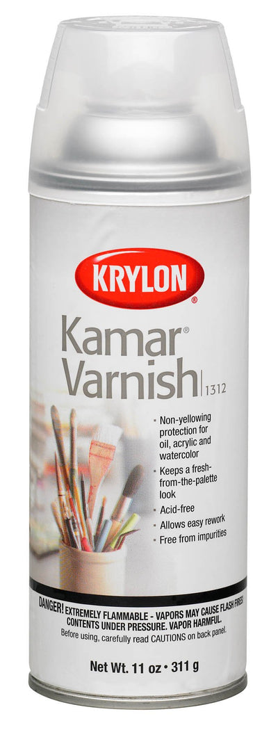 Krylon K01312 11-Ounce Kamar Varnish Aerosol Spray,Matte