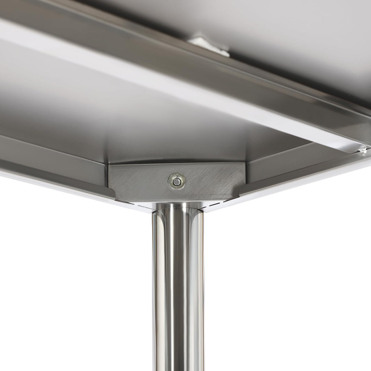 DYNAMI 5-Tier Stainless Steel Shelving, Adjustable Height Stainless Steel Storage Shelf Industrial Storage Rack,Load 330lb Per Shelf,for Kitchen Office Garage (5-Tier,70.2in W x 16.6in D x 70in H) DYNAMI