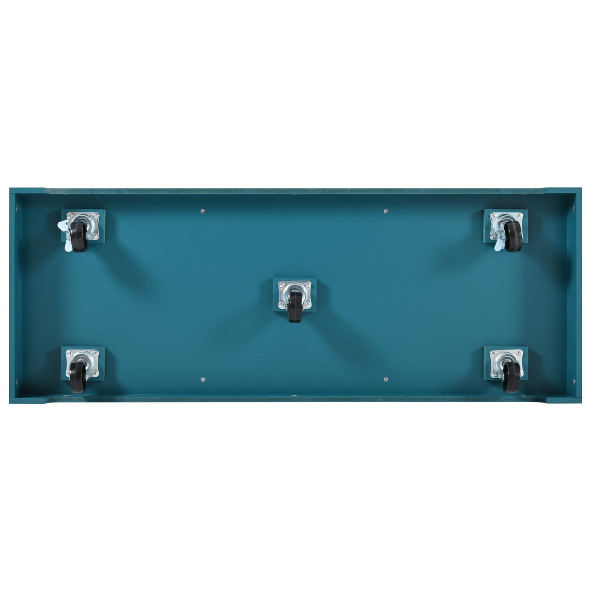 Quarte Farmhouse Large Kitchen Island with 2 Drop Leaf and Power Outlet,Rolling Kitchen Cart on 5 Wheels, Folding Storage Dining Table for Home, Dining Room (Green/Double) Quarte