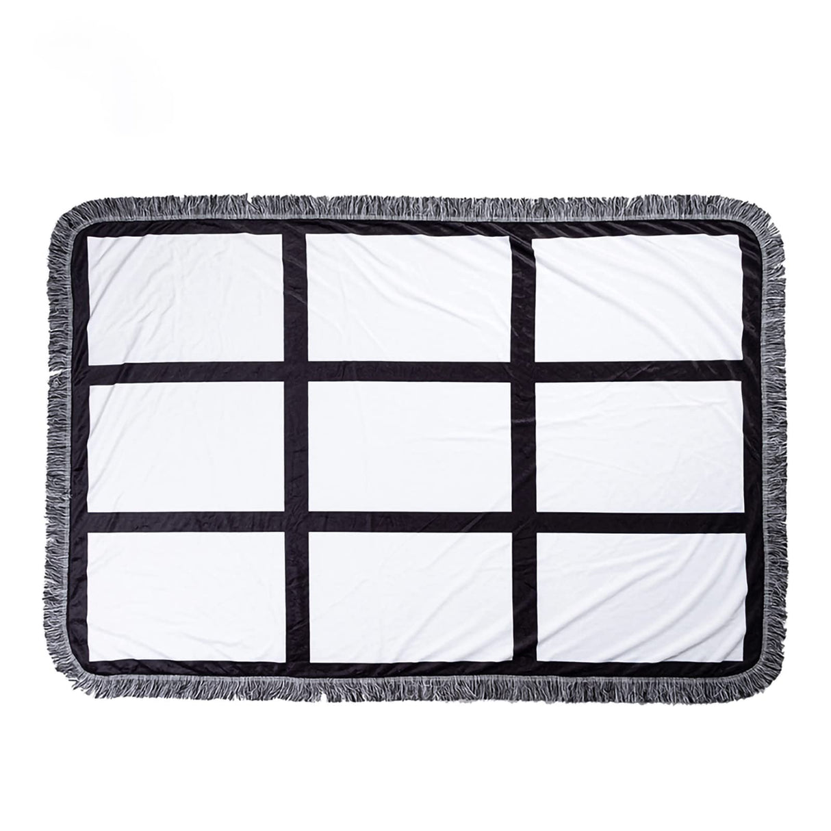 MajumDar Sublimation Blank Throw Blanket for Heat Press, Custom Personalised Baby Printed Blanket (9 Panel) MajumDar