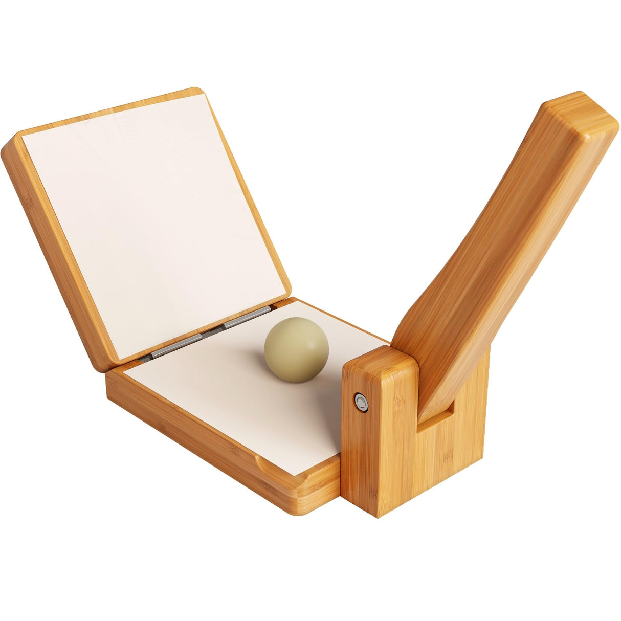 panan Wooden Tortilla Press Mexican Tortillera Presser Made from Natural Food-Grade Bamboo Wood Pataconera with Recipes eBook (Square 6") panan