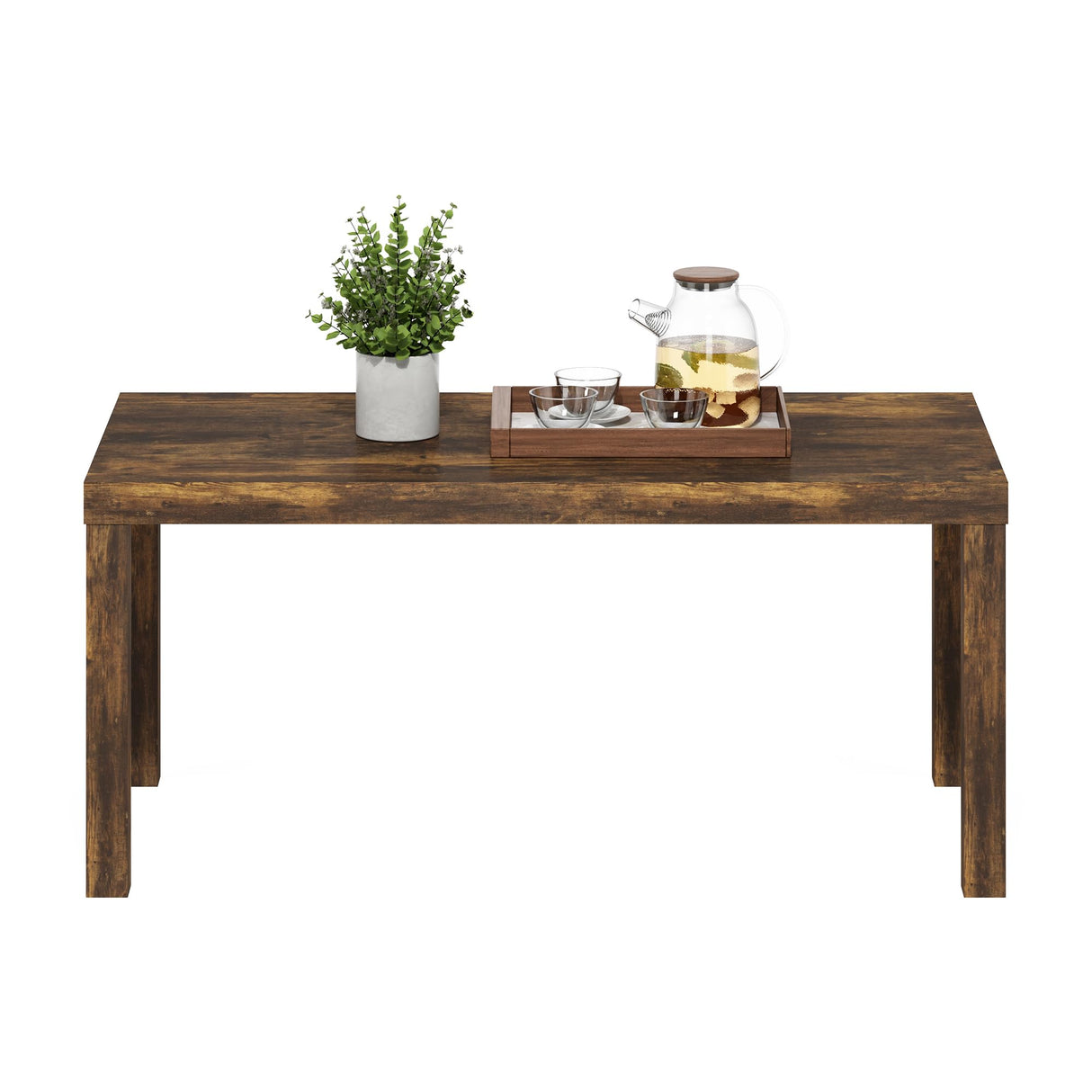 Furinno Classic Simple Coffee Table for Living Room, Amber Pine Furinno