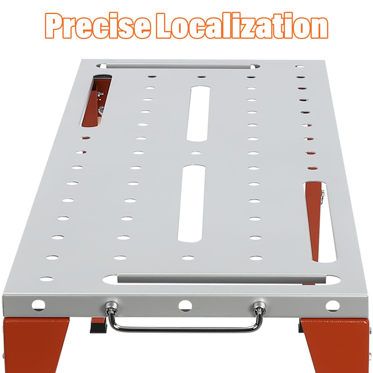 Portable Welding Table,Folding Steel Welding Workbench Table on Wheels,46 X 18in Tabletop,1000lbs Load Capacity,Adjustable Height ERAAND
