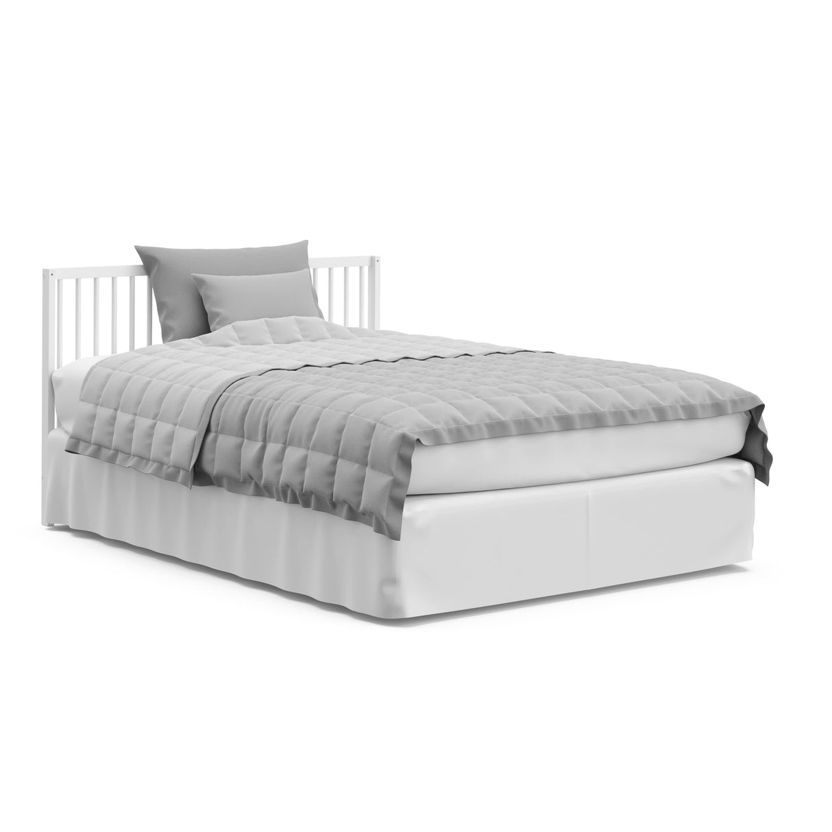 Graco Teddi 5-in-1 Convertible Crib with Drawer (White) – GREENGUARD Gold Certified, Crib with Drawer Combo, Full-Size Nursery Storage Drawer, Converts to Toddler Bed, Daybed and Full-Size Bed Graco