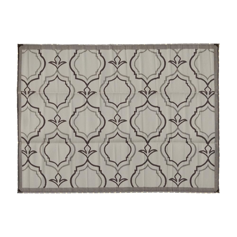 Venture Forward Reversible LED Illuminated RV Patio Mat - Magnolia Design | 9’ x 12’ - Perfect for Camping and Outdoor Use Venture Forward