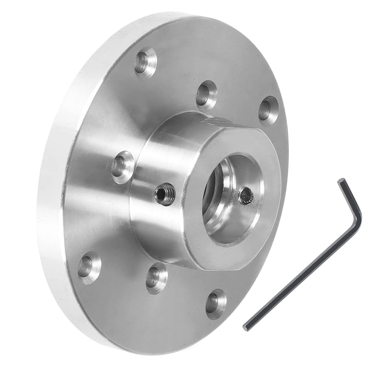 BestParts 4 Inch 1-1/4 Inch x 8TPI Threaded Steel FacePlate with Locking Set Screw,Fit for Wood Lathe Turning Reversing Lather BestParts