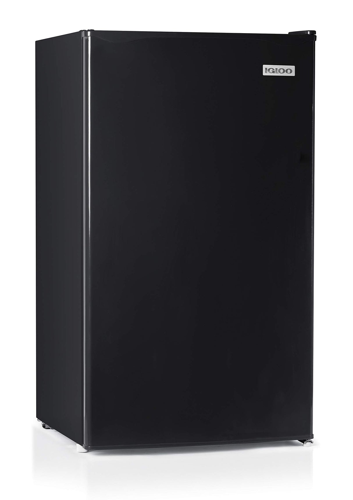 Igloo 3.2 Cu.Ft. Single Door Compact Refrigerator with Freezer - Slide Out Glass Shelf, Perfect for Homes, Offices, Dorms - Black Igloo