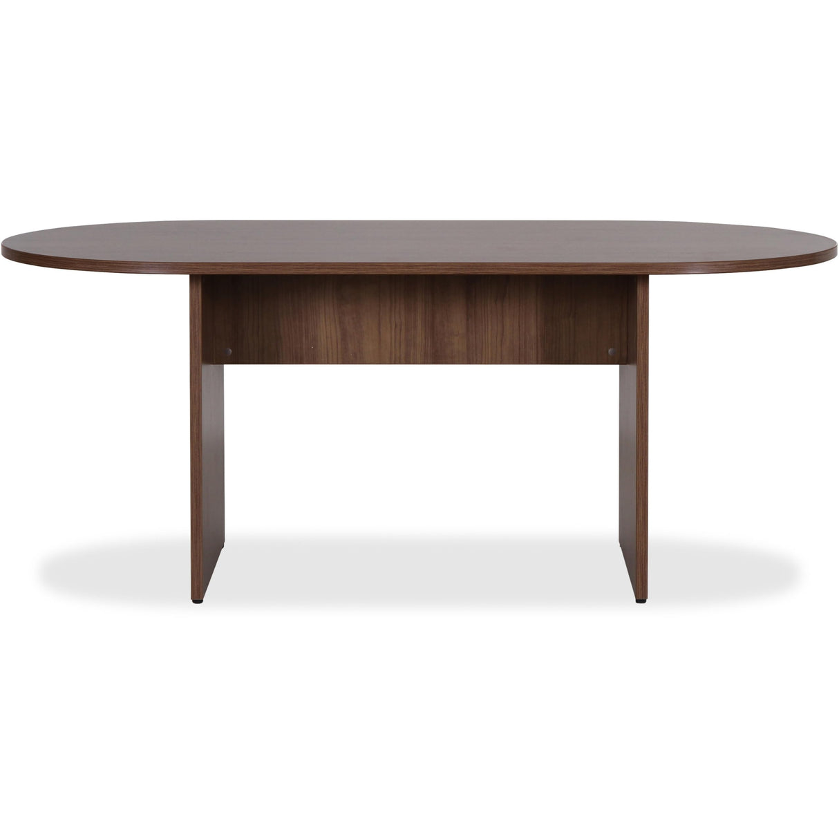 Lorell, LLR69988, Essentials Walnut Laminate Oval Conference Table, 1 Each Lorell