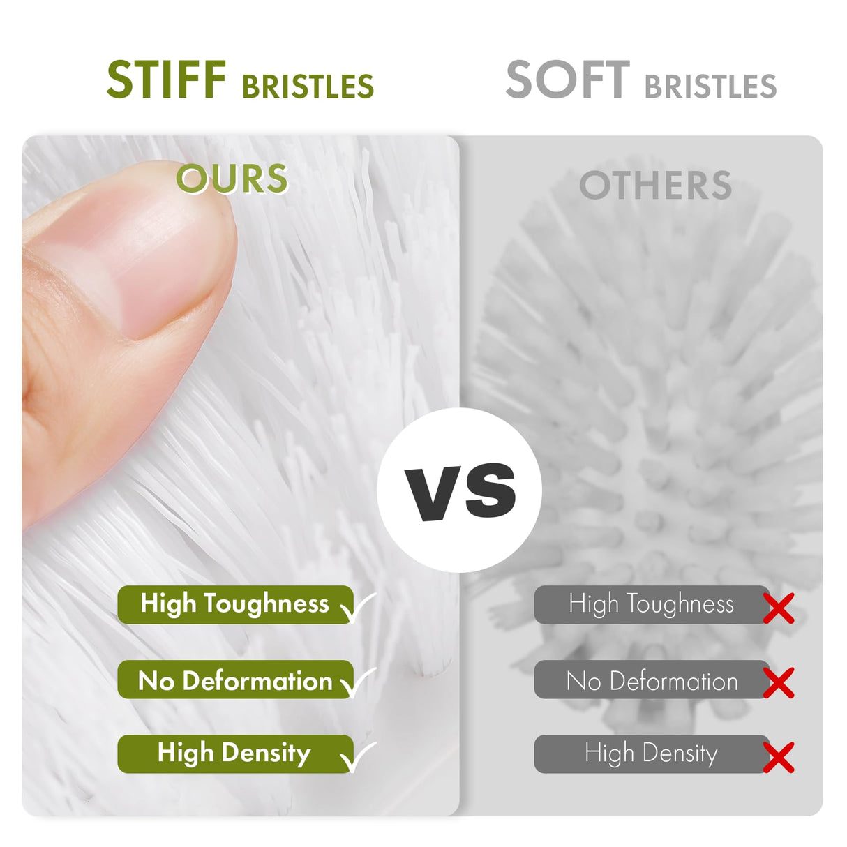 Amazer Scrub Brush for Cleaning Comfort Grip Shower Scrubber Flexible Stiff Bristles with Handle Heavy Duty Cleaner Brush for Tub Sink Carpet Floor - Pack of 2 (Blue+Green) Amazer