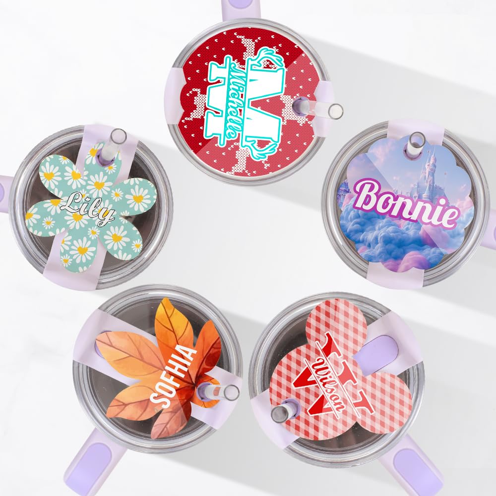 PYD Life 10 Pack Sublimation Ornaments Blanks Acrylic Floral 3.2" for Personalized Christmas Tree Home Decor Bulk PYD Life