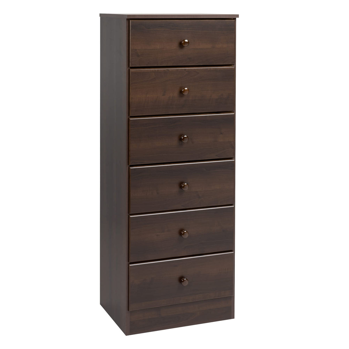 Prepac Astrid Tall Brown Dresser: 16"D x 20"W x 52"H, 6-Drawer Chest for Bedroom by Prepac - Perfect Chest of Drawers for Ample Storage, Espresso Prepac