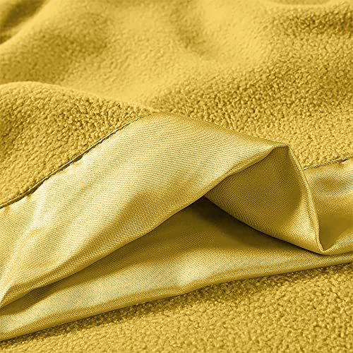 Canary Yellow Satin Blanket Binding Tape 2" x 4 3/4 Yards – Single Fold Satin Quilt Binding for Blanket Edges, Glossy Polyester Trim for Sewing, Quilting, Baby Blankets, Crafts, and Fabric Projects Lakesstory