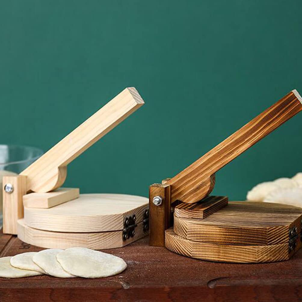 Cabilock Tortilla Press Bamboo Tortilla Maker: 10inch Mexican Tortillera Presser Round Dough Presser for Homemade Tortillera, Pataconera, and Dough Press Cabilock