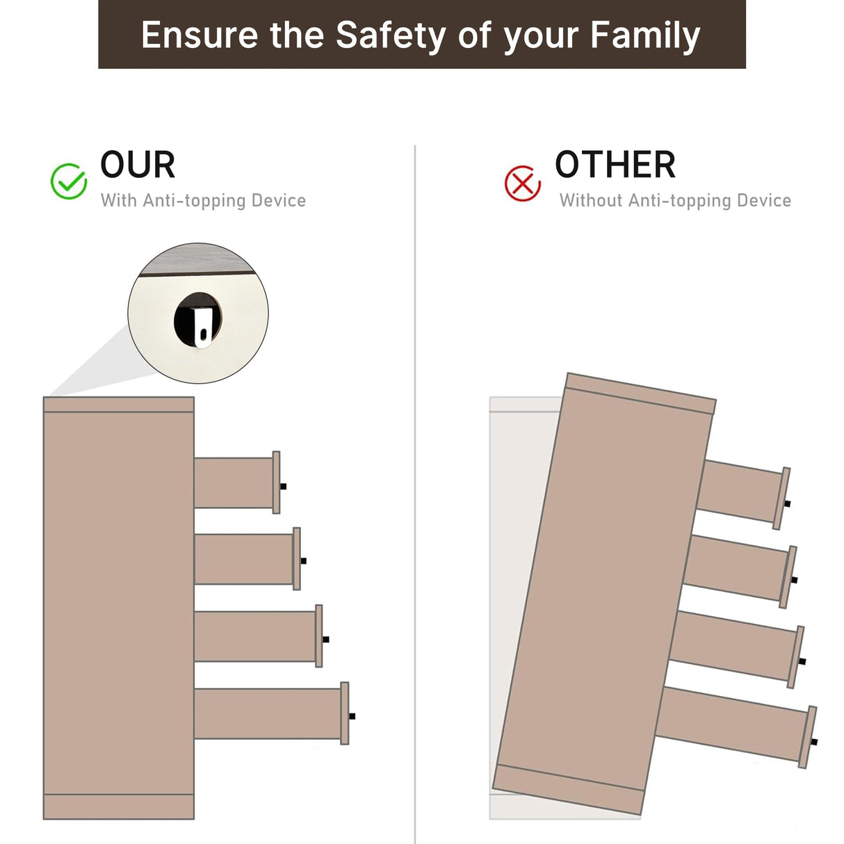St.Mandyu Farmhouse 9 Drawer Dresser for Bedroom with 6 Gourd Feet and Roman Column Decor, 63in Wide Wood Country Rustic Chest of Drawers, Storage Dressers for Bedroom, Living Room, Rustic White St.Mandyu