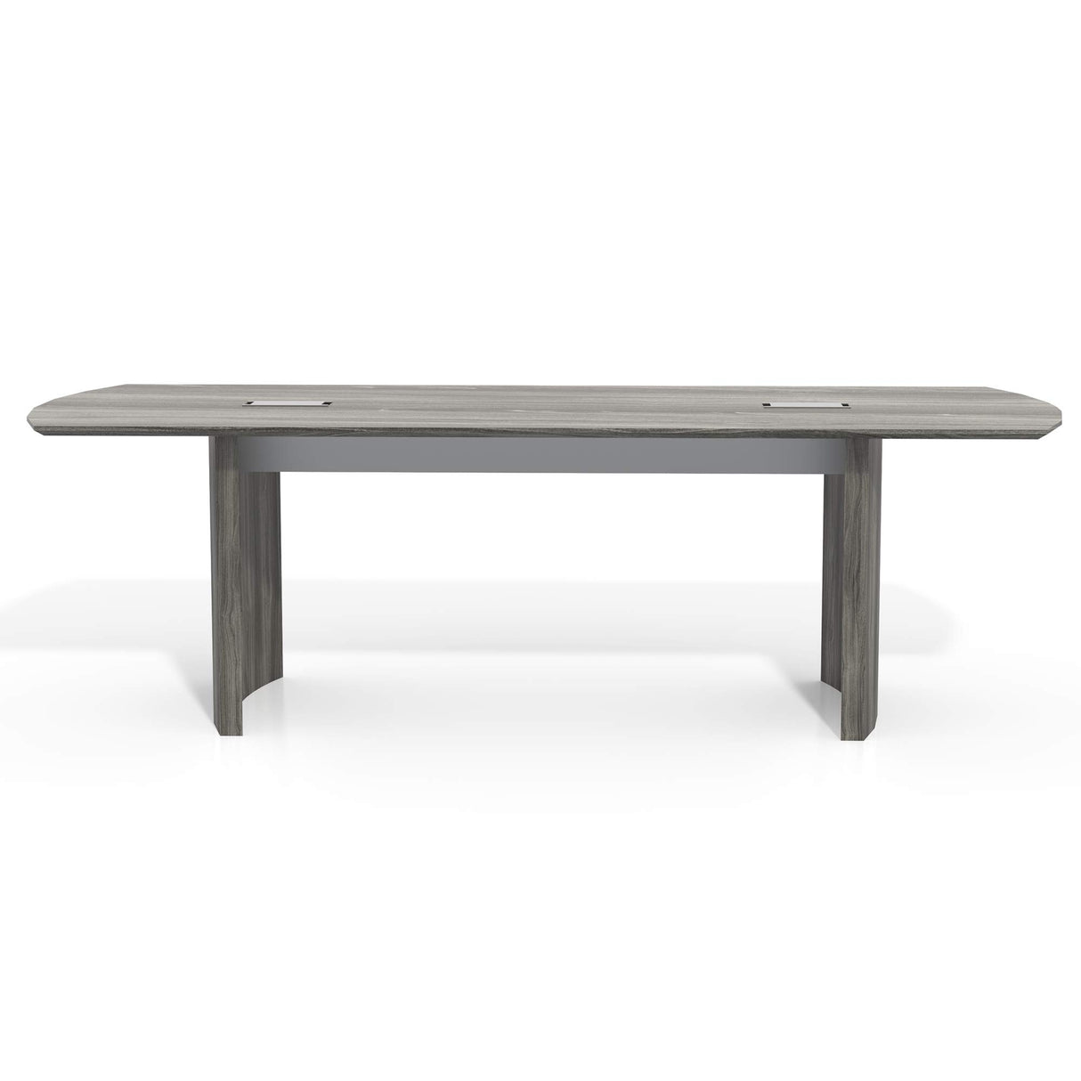 Safco Products Medina Modern Office Conference Meeting Room Table, 8', Gray Steel Safco