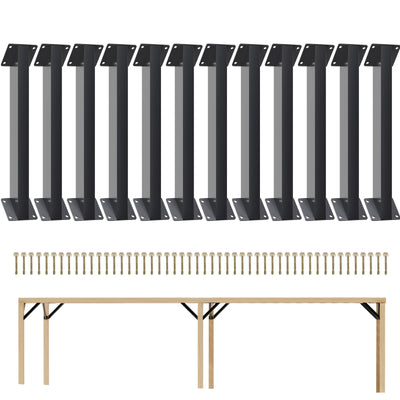 Kinchoix 45° Angle Support Brackets 8 PC 45-Degree Angle Corner Braces Inside Joint for Wood Post and Beam Desk Edge Pergola Gazebo DIY Kit