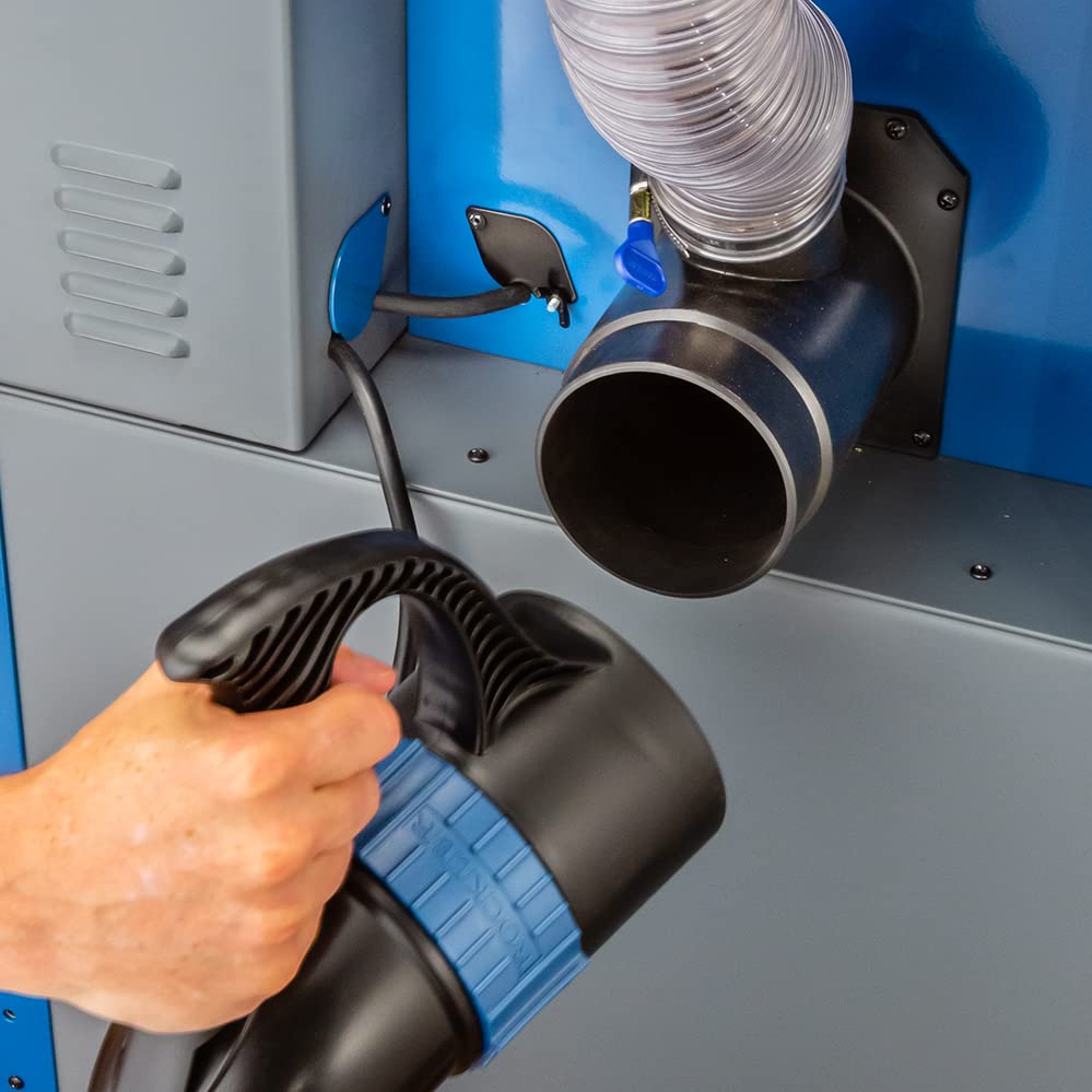 ROCKLER Steel Router Table Cabinet w/Router Dust Collection Box, Swivel Casters, Dual Dust Port & More - Steel Cabinet Holds Router Accessories, ROCKLER