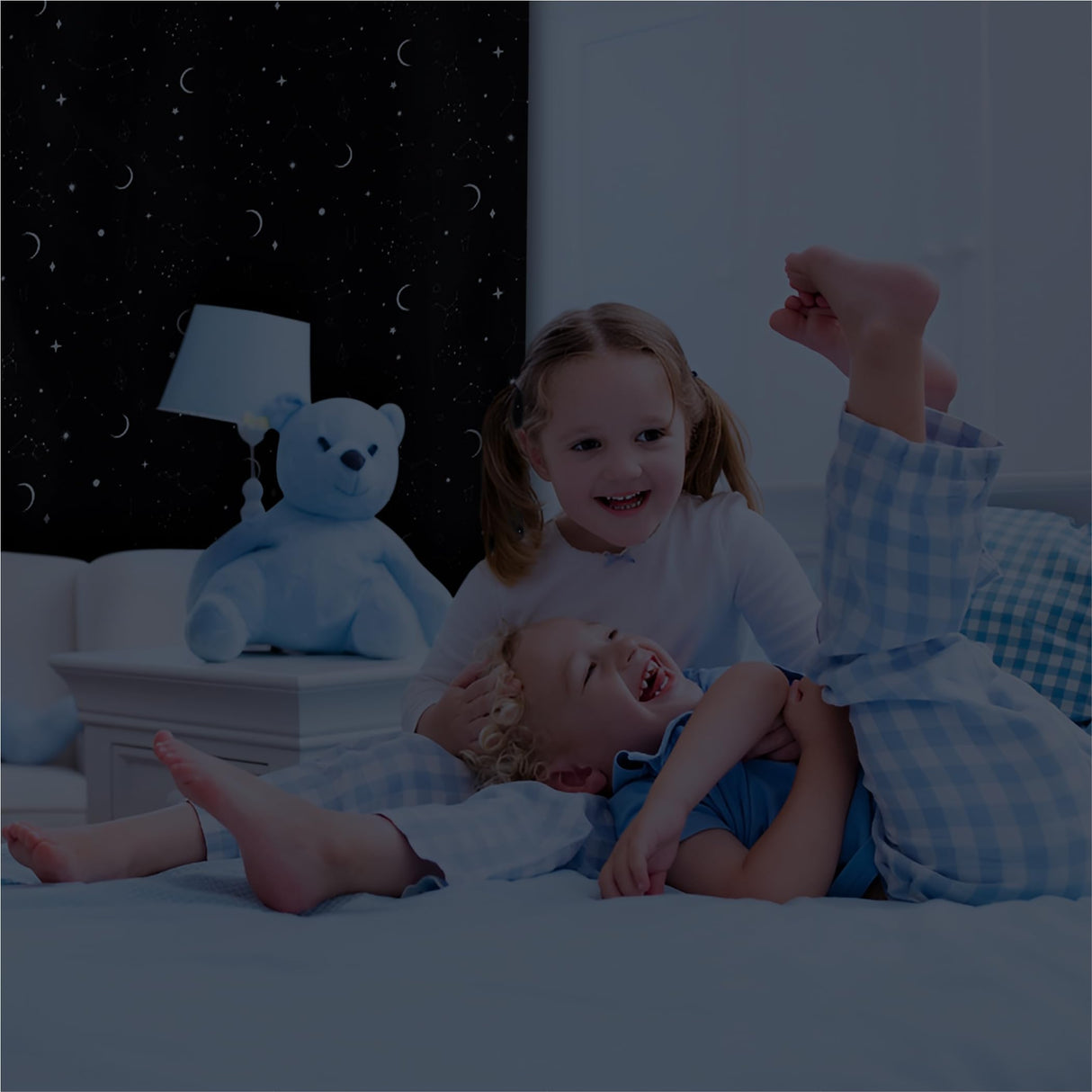 Portable Blackout Curtains (60" x 80") - Travel Blackout Curtains for Baby Nursery w/Stars - Portable Blackout Shades w/UV & Thermal Protection - 20 Stick on Suctions & Velcro Blackout Window Cover Nite Shadez