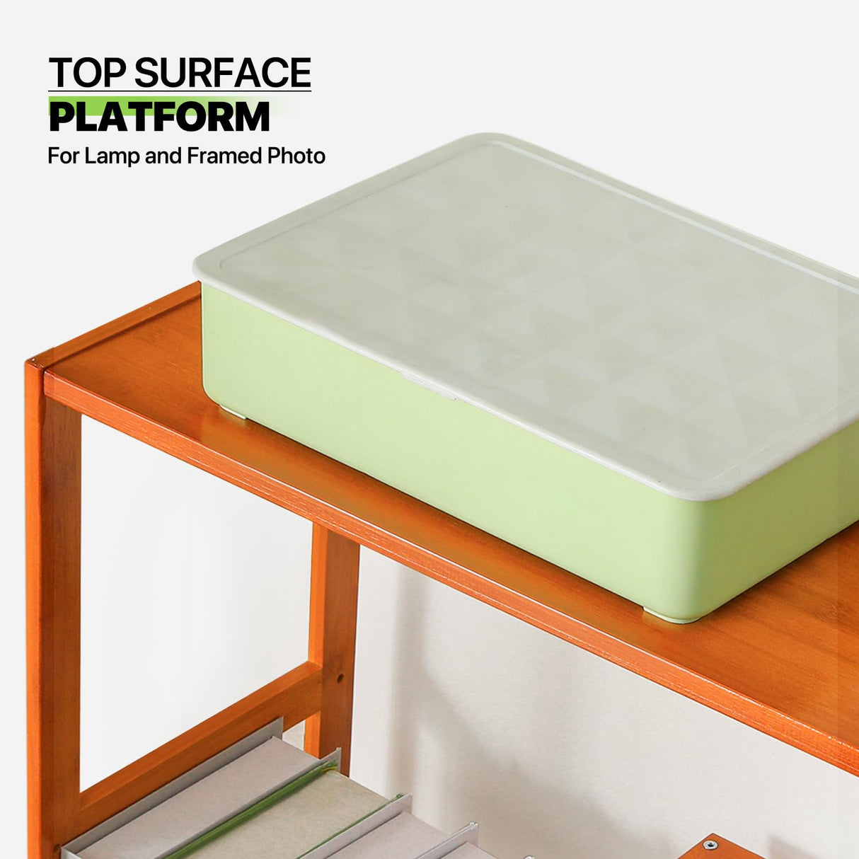 Magshion 6-Tier Bookshelf with 2 Drawers, Ladder Bookshelf with Cabinet Tall Narrow Bookcase, Bamboo Open Book Case Chinese Vintage Display Etagere Freestanding Books Shelves, Brown Magshion