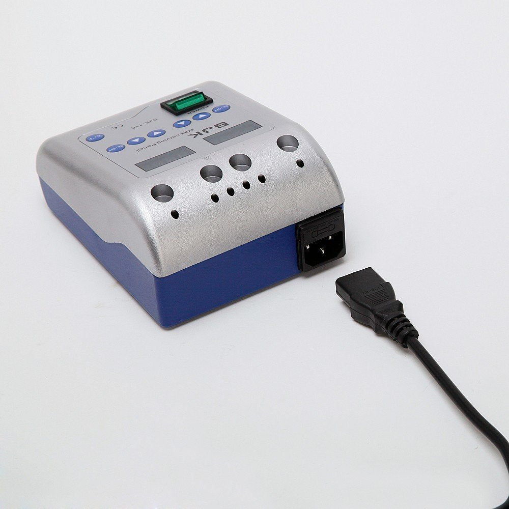 Smiledt Electric Waxer Carving Knife Machine Double Pen and 6 Wax Tip Pot for Dental Lab Smiledt