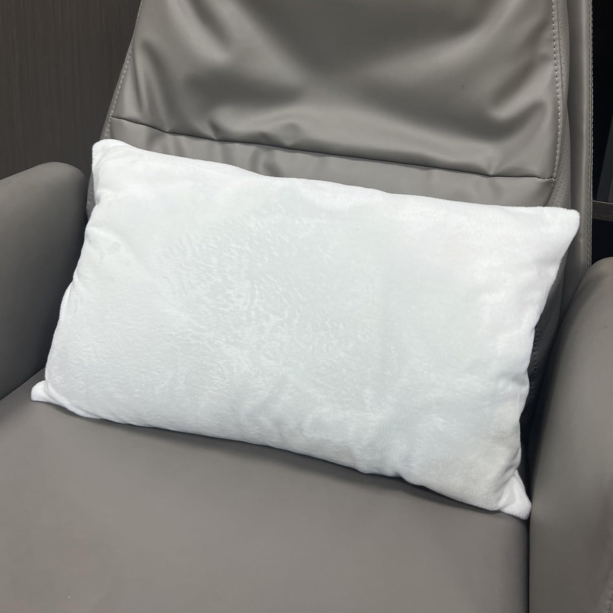 FUKiss 4 PCS 12" x 20" White Sublimation Blanks Soft Plush Crystal Velvet Fabric Throw Pillow Case Cushion Cover Pillowcase for Sofa Vinyl Projects DIY Printing Square NO Pillow Insert FUKiss