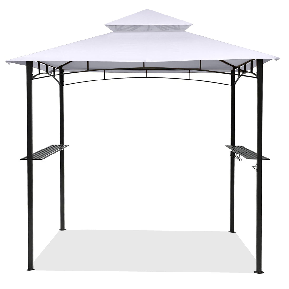 SCOCANOPY Heavy Duty Grill Replacement Canopy BBQ Gazebo Top Fit for Aldi Gardenline Belavi Shoprite Grill Gazebo,for Model Number: 43472,812576,822694,31937-17,21581,White SCOCANOPY