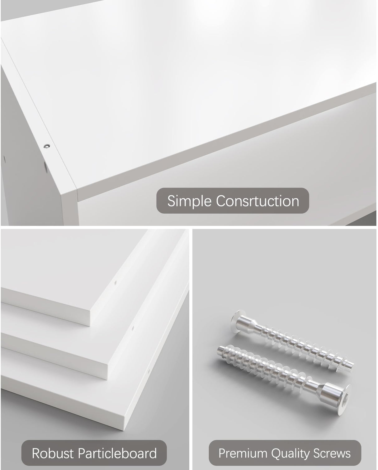 LOWOSA 2-Tier Stackable White Shoe Rack, Wooden 2-Shelf Shoe Organizer Freestanding Shoe Storage Stand for 6-9 Pairs, Perfect for Closet, Entryway, Office Use - Modern White LOWOSA