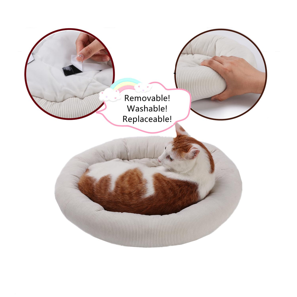 SHENGOCASE Modern Natural Wood Cute Multifunctional Cat Tree Tower Small, Large Sisal Scratching Post, Tilted Angled Ramp Scratcher, Climbing Rope Toy and Cuddle Bed SHENGOCASE