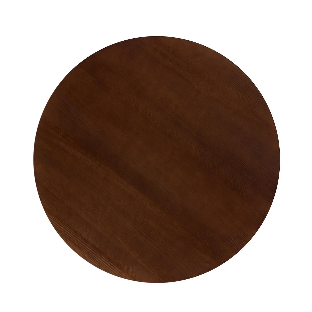 Walker Edison Modern Paneled-Wood Pedestal Base Round Top Dining Table, 48 Inch, Brown Walker Edison