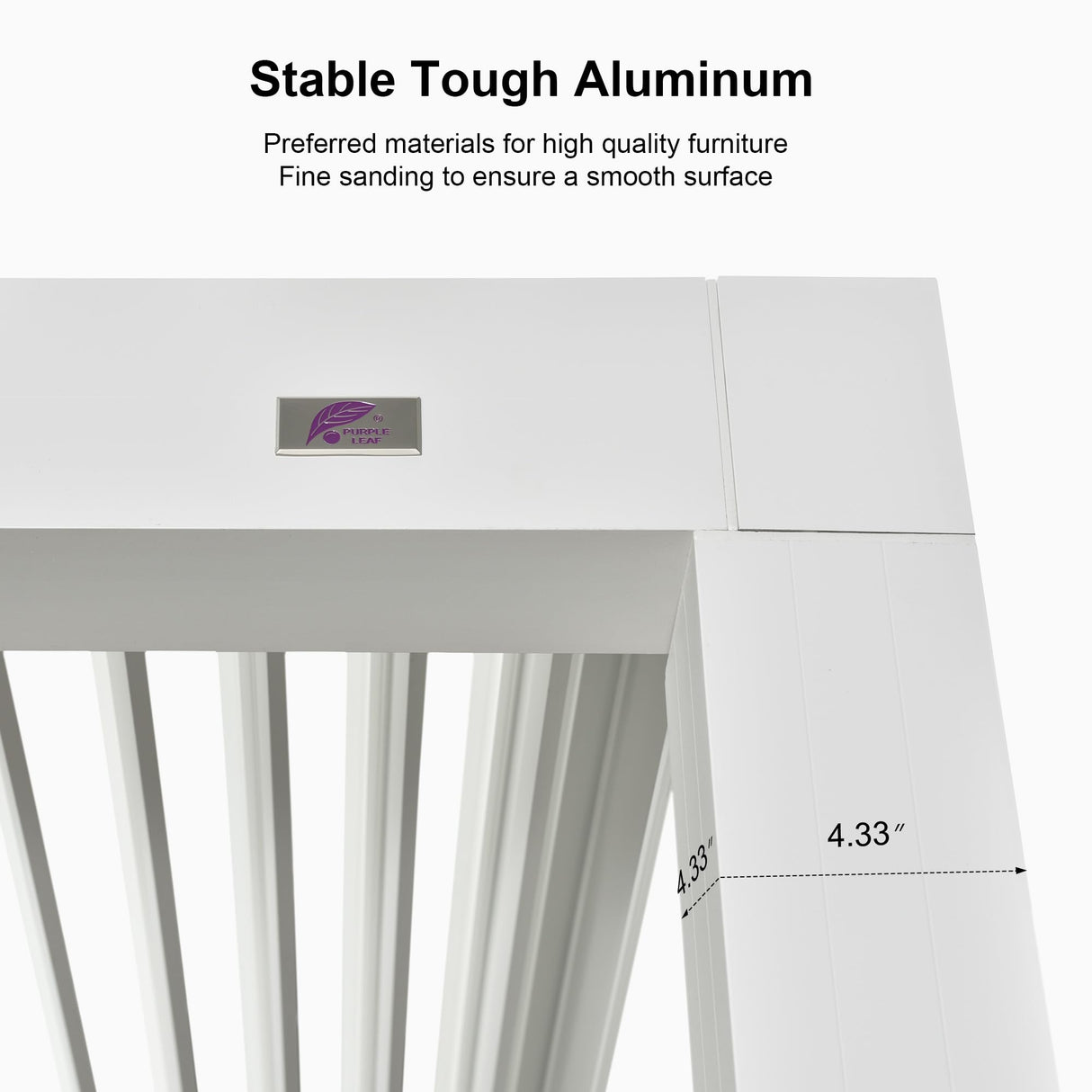 PURPLE LEAF Outdoor Louvered Pergola 12' x 20' White Aluminum Gazebo Pergola with 4 Independently Adjustable Rainproof Hardtop for Patio Garden Yard PURPLE LEAF