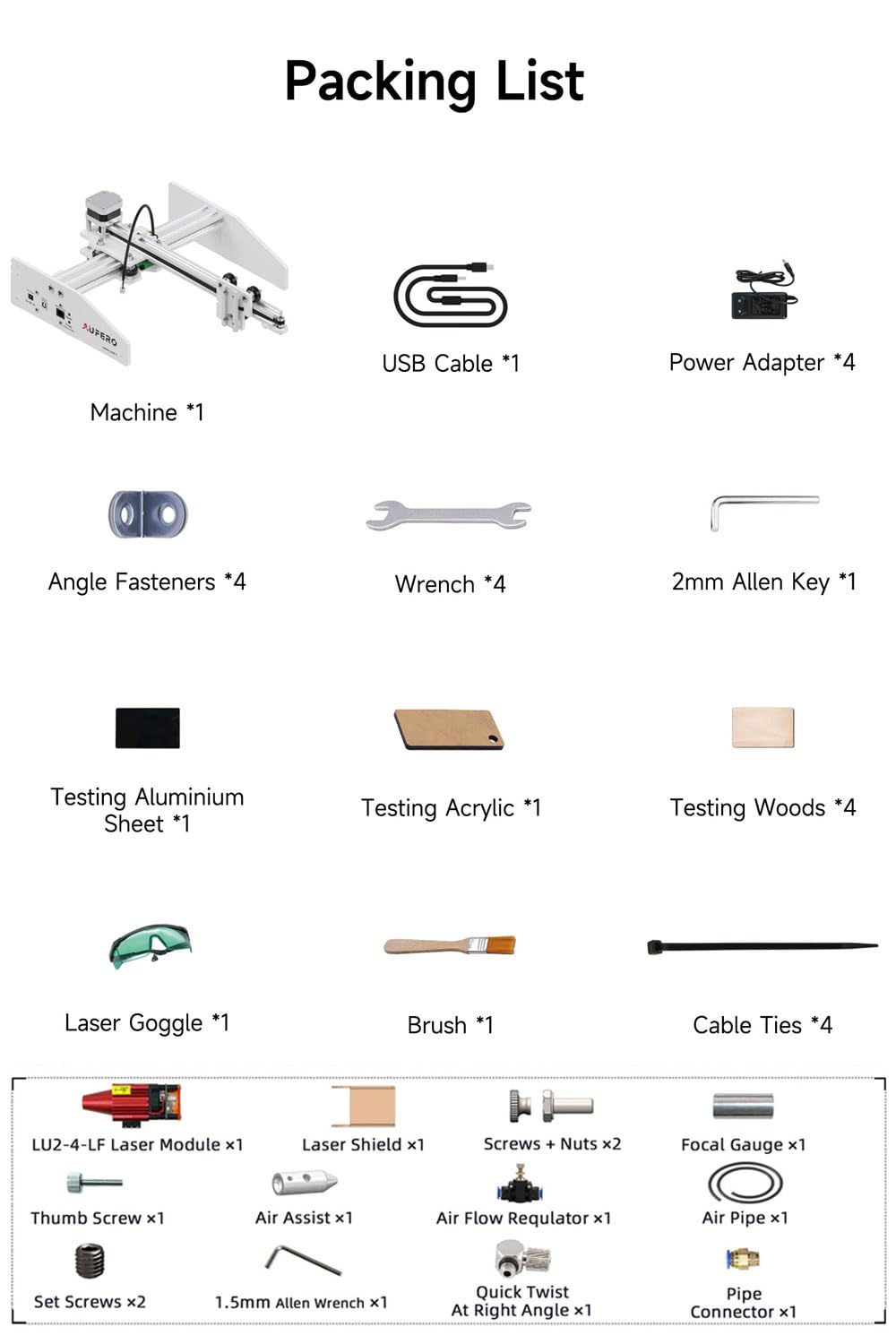 Aufero Laser 1 Laser Engraver, 5W Long Focus Diode Laser Engraver, Laser Wood Cutter and Engraver Machine, 7.1x7.inch Engraving Area, Beginner-Friendly Laser Engraving Machine Aufero