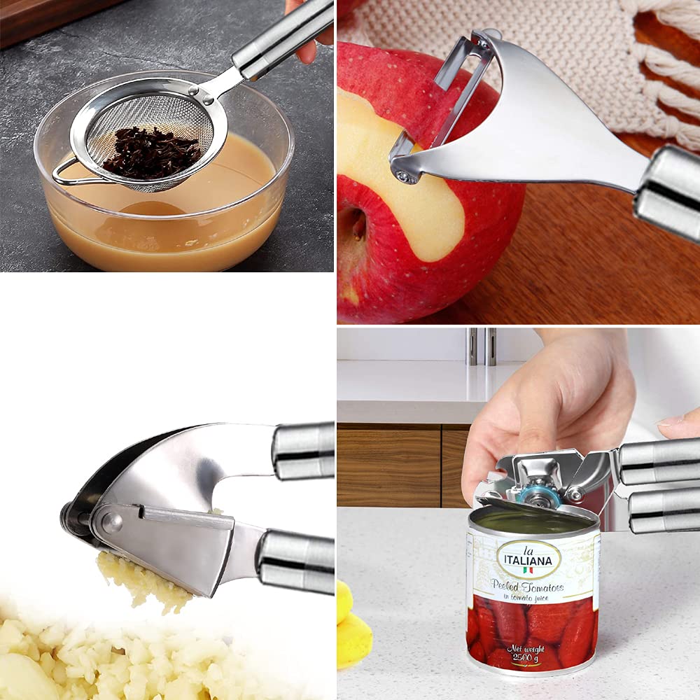 Kitchen Utensils Set- 35 PCs Cooking Utensils with Grater,Tongs, Spoon Spatula &Turner Made of Heat Resistant Food Grade Silicone and Wooden Handles Kitchen Gadgets Tools Set for Nonstick Cookware BESTZMWK