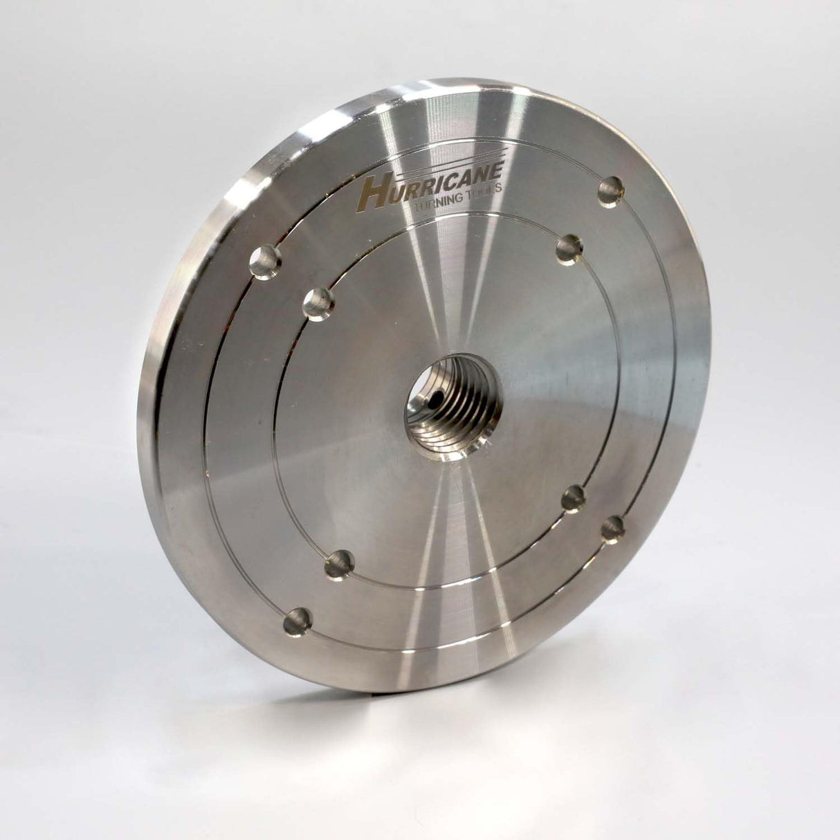 Hurricane Turning Tools, 6" Steel Faceplate For Wood Lathe, 1" x 8 TPI Hurricane Turning Tools