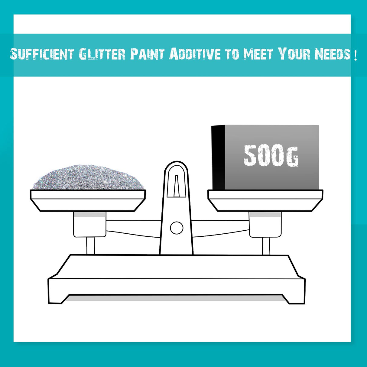 500g Glitter Paint Additive Silver Holographic Glitter Paint Additive Silver Holographic Metallic Sparkling Powder Mix with Acrylic for Interior Exterior Wall Ceiling Wood(Silver Holographic) Kigeli