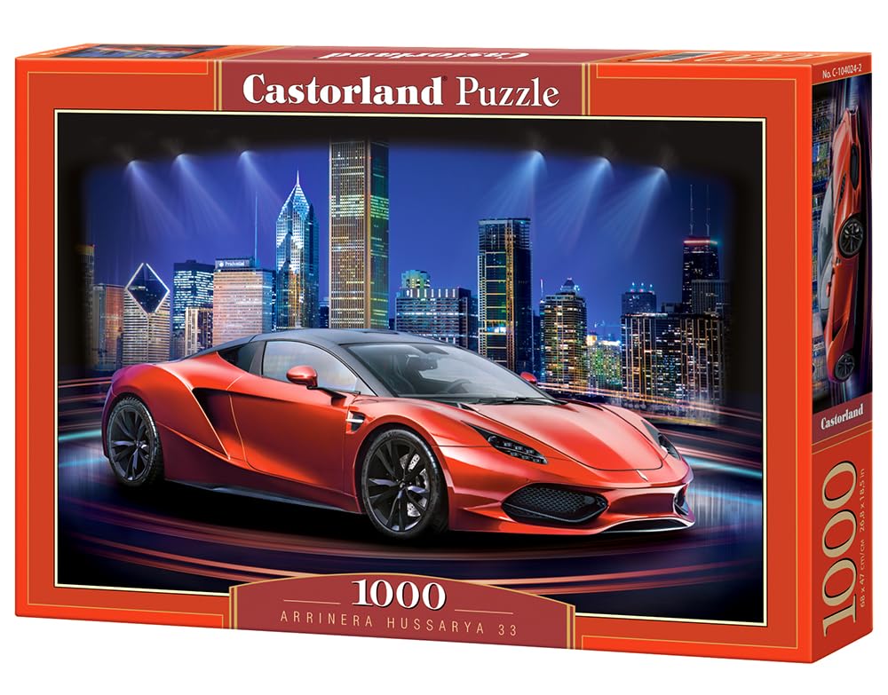 CASTORLAND 1000 Piece Jigsaw Puzzles, Arrinera Hussarya 33, Sport car, Mobility, Fast car, Adult Puzzle, Castorland C-104024-2 Castorland